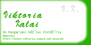 viktoria kalai business card